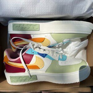 Nike Air Force 1s Fontanka: Sail Saturn Gold Sunset